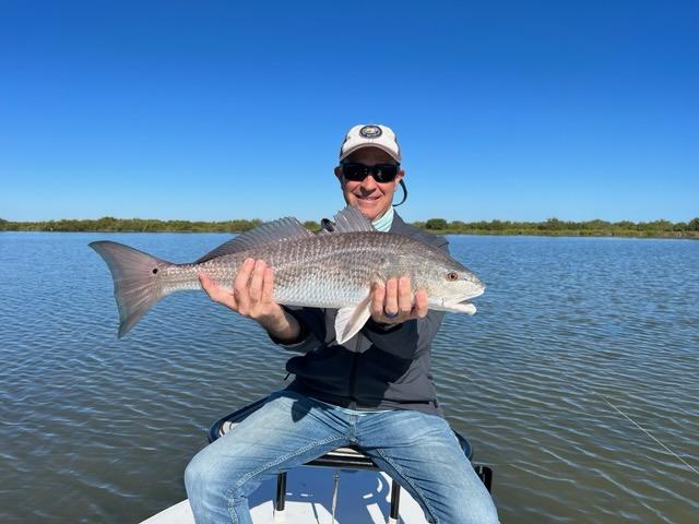 Hunting Redfish In The Shallows In Oak Hill
