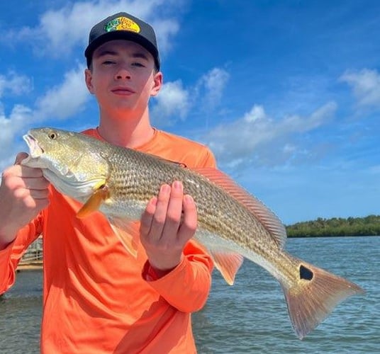 Hunting Redfish In The Shallows In Oak Hill