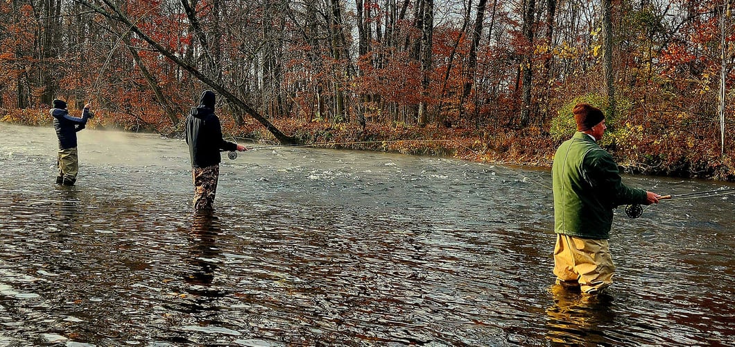 Salmon River Wade Trip In New York
