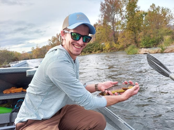 Streamer Fishing for Brown Trout in Johnson City