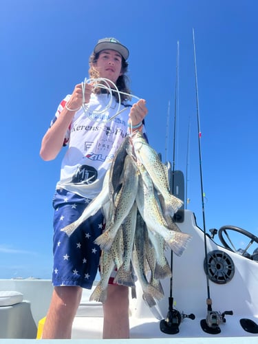 Wade Fishing Galveston Bay In Galveston