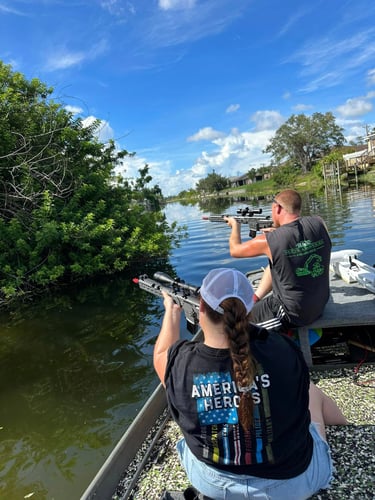 Iguana Hunting Veteran Guides In Cape Coral