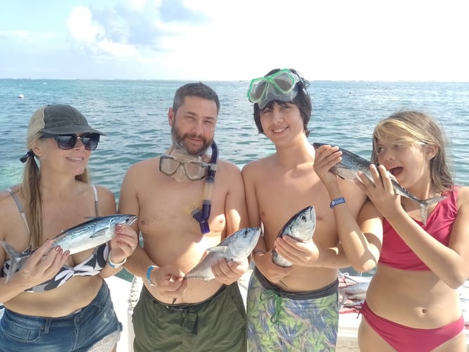 Trolling Fishing + Snorkel And Or Sunset In Puerto Morelos