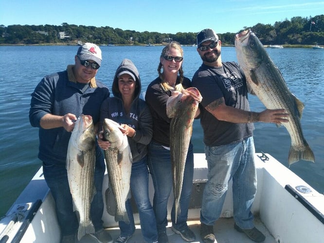 Early Season Striper 33’ Grady White In Chatham