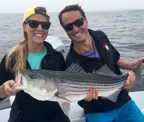 Early Season Striper 33’ Grady White In Chatham