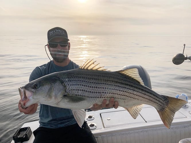 Early Season Striper 33’ Grady White In Chatham