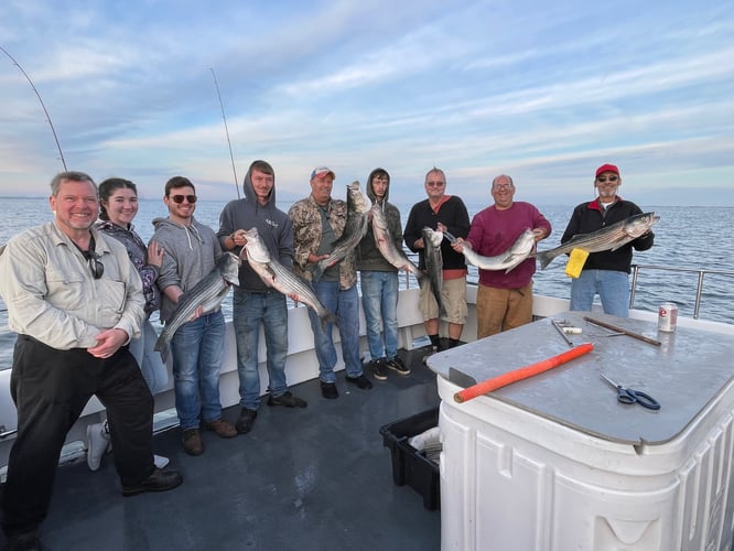6 Hour Trip- Striped Bass In Highlands