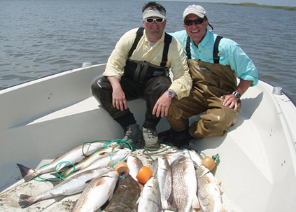 Beach Front Fishing In Galveston, Texas In Galveston