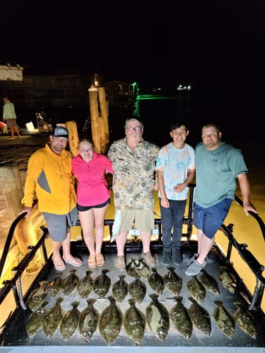 Night Time Flounder Gigging In Port O'Connor