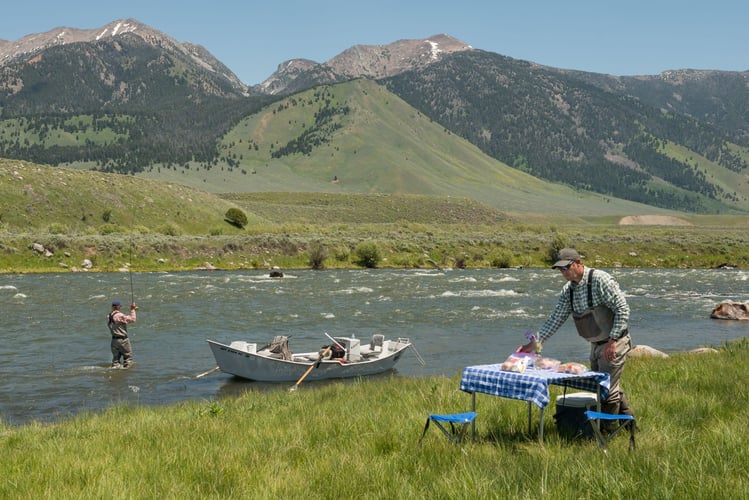 Multi Boat Madison River Float In Madison River