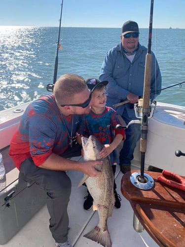 Big Redfish On The Jetty In Galveston