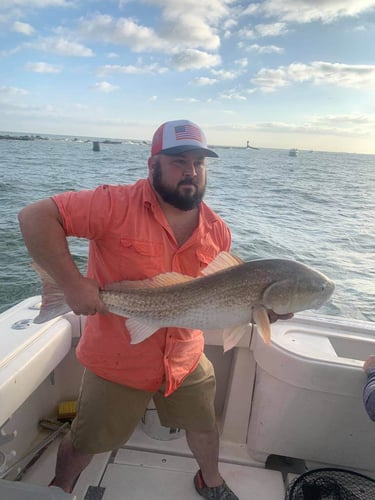 Big Redfish On The Jetty In Galveston