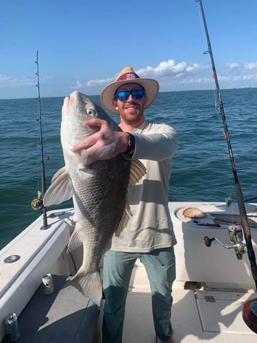 Big Redfish On The Jetty In Galveston
