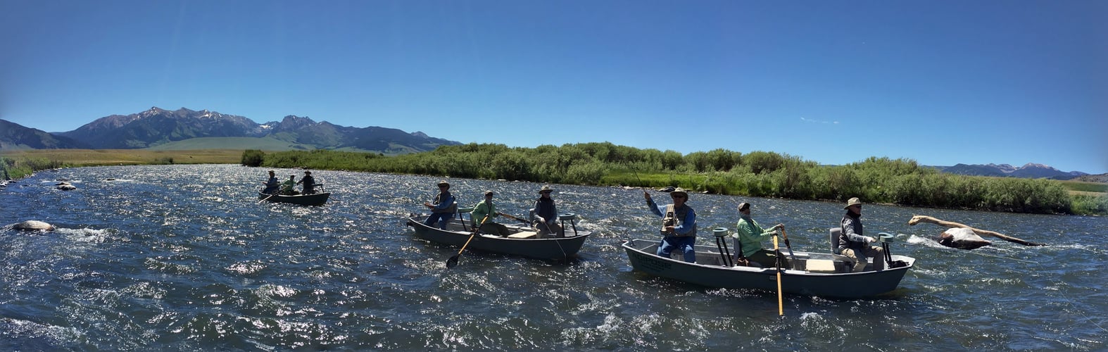 Multi Boat Madison River Float In Madison River