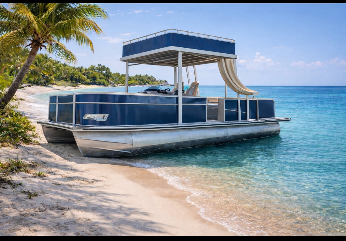 Boat photo for Pontoon With Slide