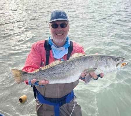 Captain Kevin McConnell With Trout In Austin, TX