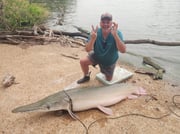 Fishing in Coldspring, Texas