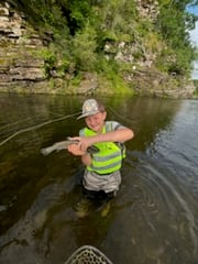 Fishing in Broken Bow, Oklahoma
