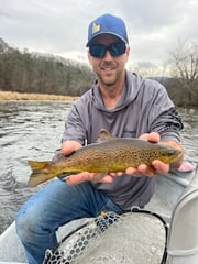 Brown Trout Fishing in Leicester, North Carolina