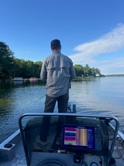 Fishing in Harrietta, Michigan