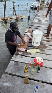 Fishing in Caye Caulker, Belize