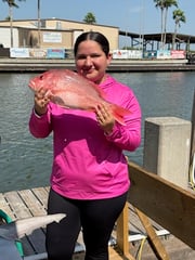 Fishing in Port Mansfield, Texas