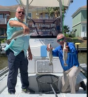 Redfish fishing in South Padre Island, Texas