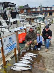 Fishing in Port Washington, Wisconsin