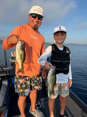 Fishing in Canyon Lake, Texas