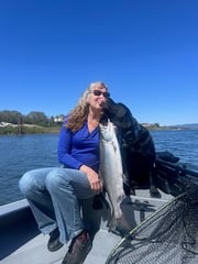 Chinook Salmon Fishing in