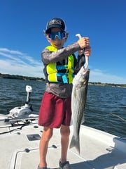 Fishing in Lake Whitney, Texas