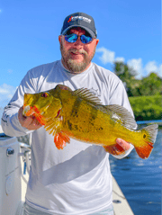 Peacock Bass fishing in Delray Beach, Florida