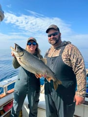 Fishing in St. Joseph, Michigan