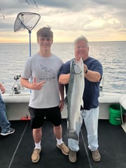 Fishing in Waukegan, Illinois