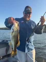 Fishing in Canyon Lake, Texas