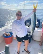 Rainbow Runner fishing in Venice, Louisiana