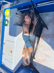 Fishing in Gustavia, Saint Barthélemy