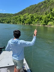 Fishing in Eureka Springs, Arkansas