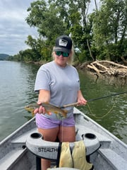Fishing in Cotter, Arkansas