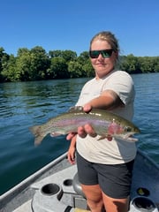 Fishing in Cotter, Arkansas