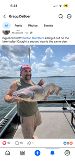 Fishing in Sardis, Mississippi