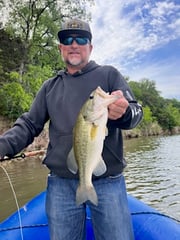 Largemouth Bass Fishing in Graford, Texas