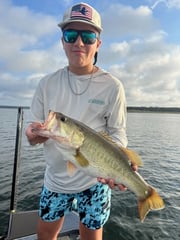 Fishing in Canyon Lake, Texas