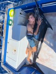 Fishing in Gustavia, Saint Barthélemy
