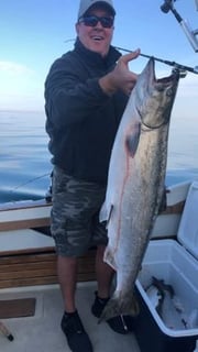 Fishing in New Buffalo, Michigan