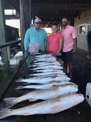 Redfish, Speckled Trout / Spotted Seatrout fishing in Galveston, Texas