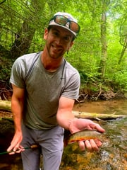 Brook Trout Fishing in Blue Ridge, Georgia