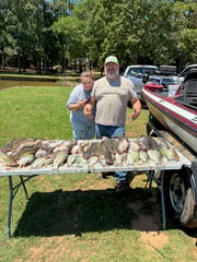 Fishing in Scroggins, Texas