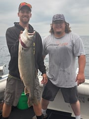 Fishing in Waukegan, Illinois