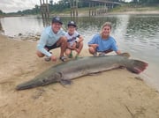 Fishing in Coldspring, Texas